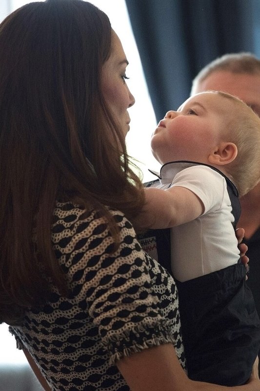 Kembridžo hercogienė Catherine ir princas George'as