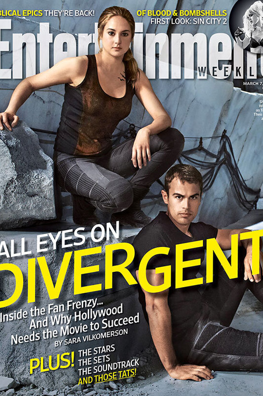 Shailene Woodley ir Theo Jamesas ant „Entertainment Weekly“ viršelio