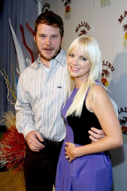 Anna Faris su vyru Chrisu Prattu