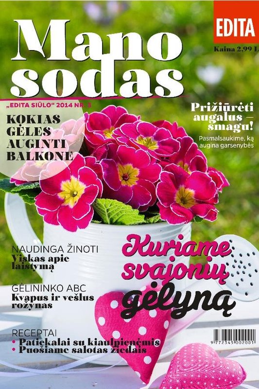 Žurnalo „Edita“ gegužės mėnesio priedas „Mano sodas“