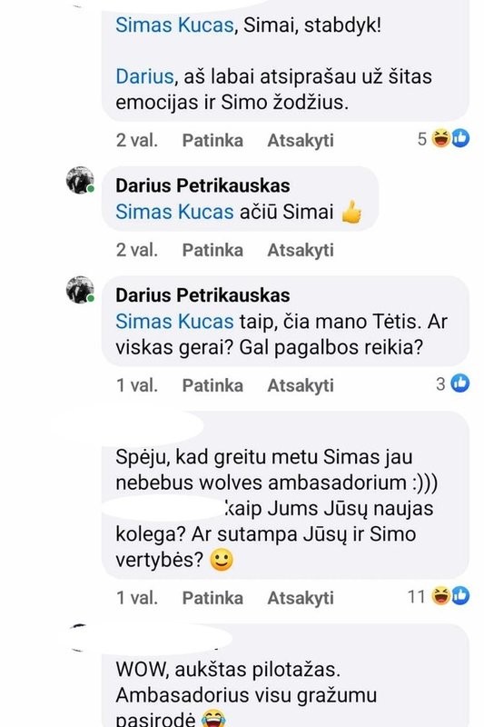 Feisbuke – konfliktas tarp Simo Kučo ir Dariaus Petrikausko