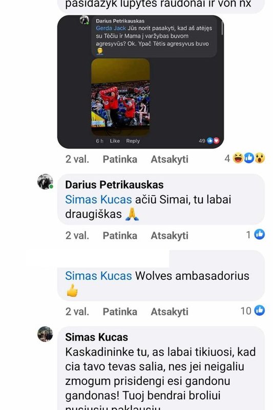 Simo Kučo žinutės