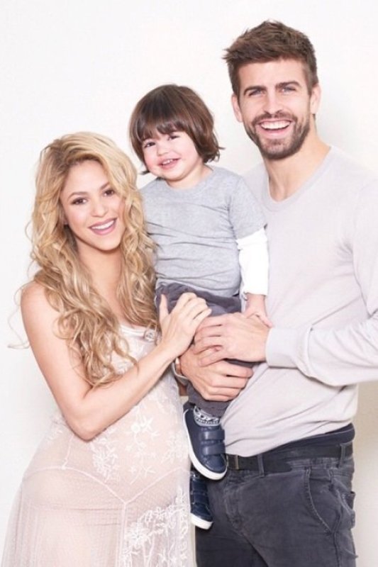 Shakira ir Gerardas Pique su sūnumi Milanu