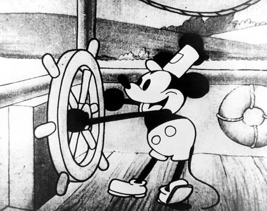 Scanpix nuotr./Peliukas Mikis pirmajame filme „Vilis iš garų laivo“ 1928 metais