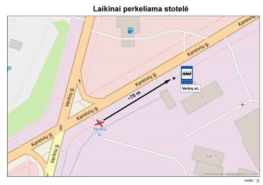 Vilniaus miesto savivaldybės nuotr./Verkių stotelės perkėlimas