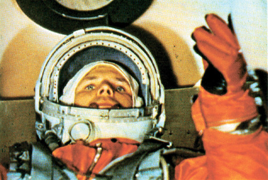 Wikipedia.org nuotr./Jurijus Gagarinas prieš startą