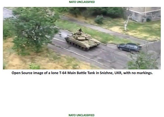 NATO nuotr./T-64 tankas Snižnėje 
