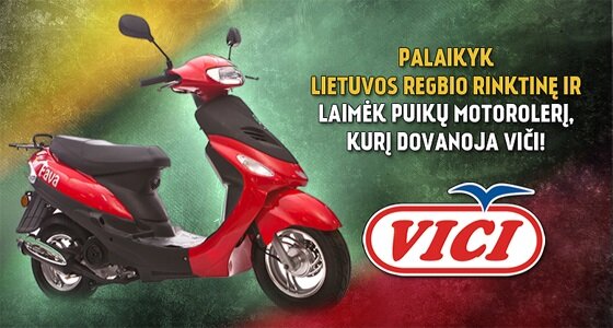 Konkurso prizas – motoroleris