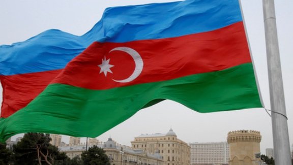 „Scanpix“ nuotr./Azerbaidžano vėliava