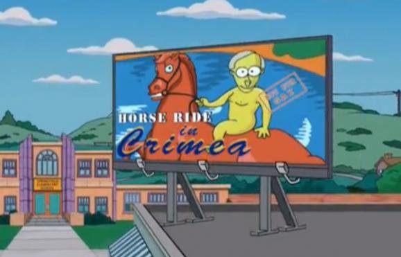 Krymo reklama seriale „Simpsonai“