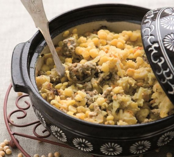 Photo by Marius Žičius / Pea porridge saturated with minced meat