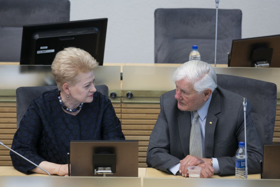 Photo by Lukas Balandis / 15min / Dalia Grybauskaitė, Valdas Adamkus