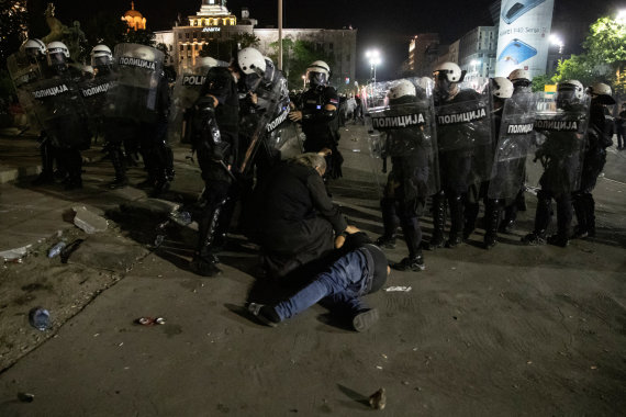 AFP / Photo by Scanpix / Protests in Serbia