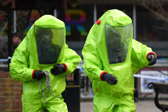 AFP / Photo by Scanpix / Officials in Salisbury, where Skripal's lives were attacked