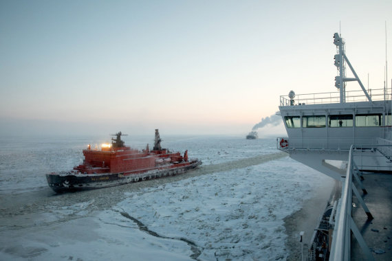 Photo by Scanpix / Russian Icebreaker in the Arctic