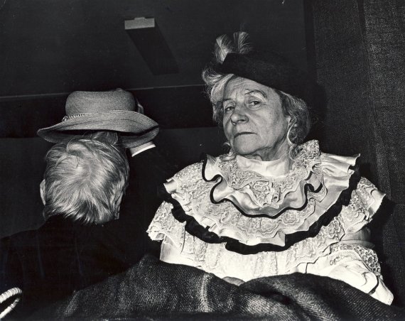 Photo of personal album / Algimantas Masiulis (Vilis) and Regina Varnaitė (Vini) in the performance “Happy Days” (S.Beketas, dir. B.Marcinkevičiūtė, 1993)