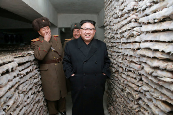 „Reuters“/„Scanpix“ nuotr./Šiaurės Korėjos lyderis Kim Jong Unas