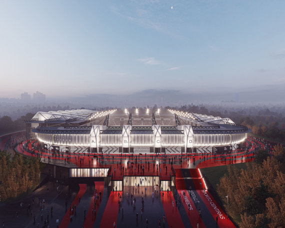 Cloud Architects / Visualizations of the National Stadium