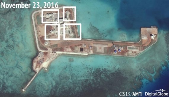 Reuters / Scanpix photo / Спутниковые снимки показывают вооружение Китая в Южно-Китайском море.