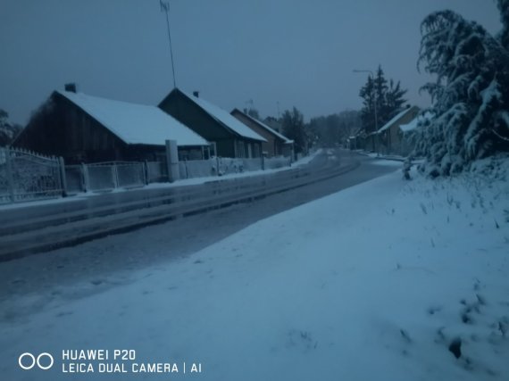 15-minute photo of the reader / Weather in the city of Vištytis, Vililkiškis district, the weather reminds of winter