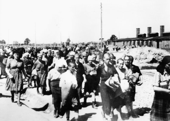 Photo by Scanpix / Prisoners of the Auschwitz concentration camp.