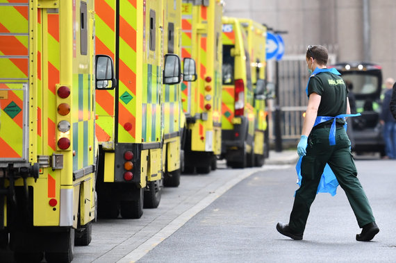 Scanpix / PA Wire / Photo by Press Association Images / Ambulances in London