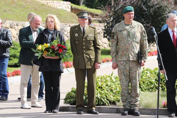 Photo of the Union of Fusiliers / A monument to Juozas Lukša-Daumantas inaugurated in Liubava.