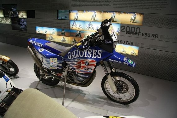 BMW F 650 muziejuje – šis motociklas laimėjo 2000-ųjų Dakaro ralį. (Jiří Sedláček, Wikimedia(CC BY-SA 4.0)