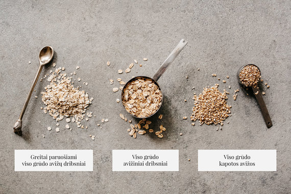 Photo by blogger and producer / Types of oats