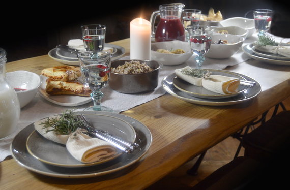 Photo of the Kuchmistrai restaurant Christmas table