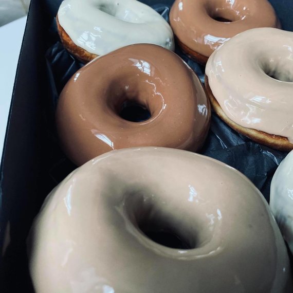 Stock photo of the restaurant.  / Donuts 