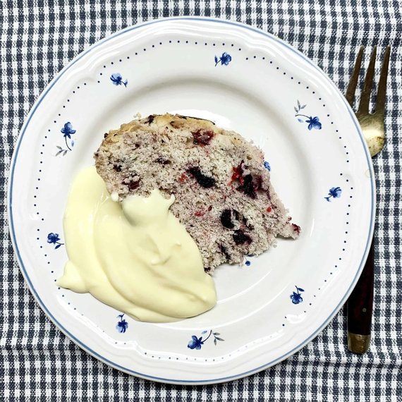 Blogger Photo English Boiled Pudding with Vanilla Sauce