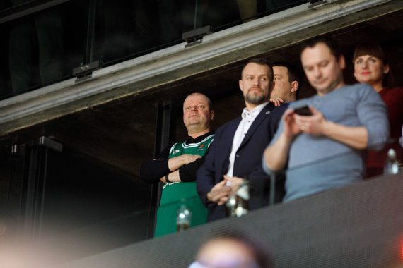 Erik Ovcharenko / 15min photo / Saulius Skvernelis visits the match 