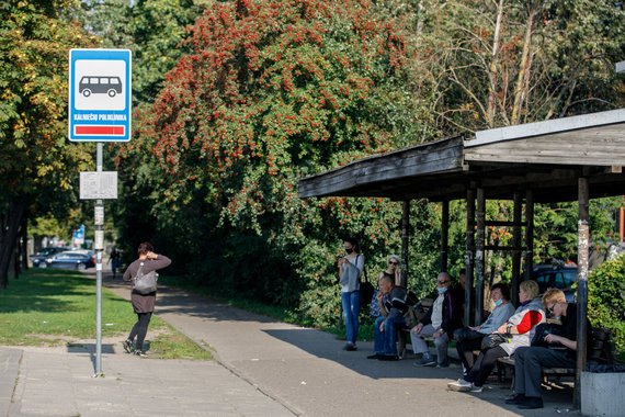 Erik Ovcharenko / 15min photo / Kalne residents stop in Kaunas