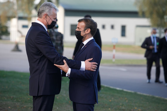 Erik Ovcharenko / 15min photo / Visit of Emmanuel Macron and Gitan Nausėda to Rukla