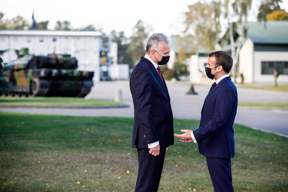 Erik Ovcharenko / 15min photo / Visit of Emmanuel Macron and Gitan Nausėda to Rukla