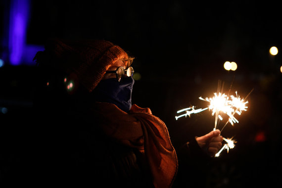 Erik Ovcharenko / 15-minute photo / Christmas bus visited the courtyards of Kaunas