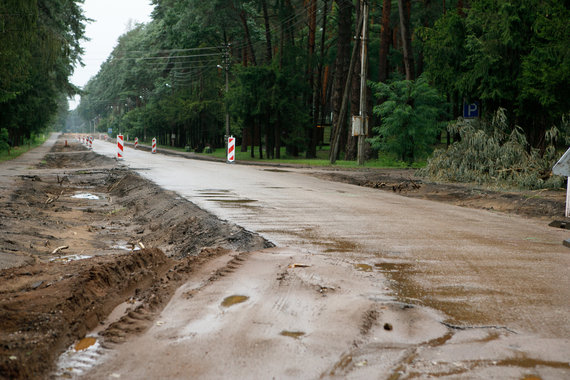 Erik Ovcharenko / 15min photo / Road repair work in Kulautuva