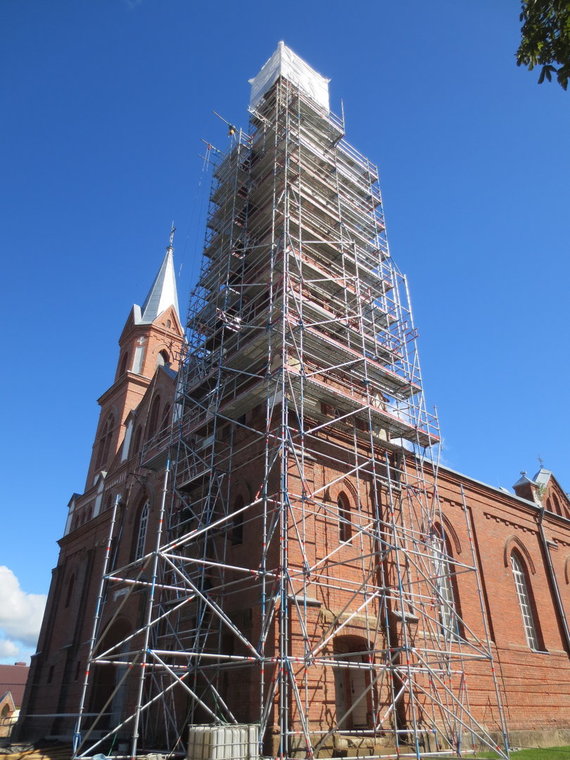 Photo by KIC / Revelation of the Lord of Ylakiai St. Church of the Virgin Mary in full repair.