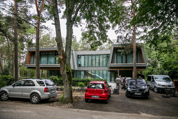 Photo by Julius Kalinskas / 15min photo / A building similar to a residential house, named in the document as a shower