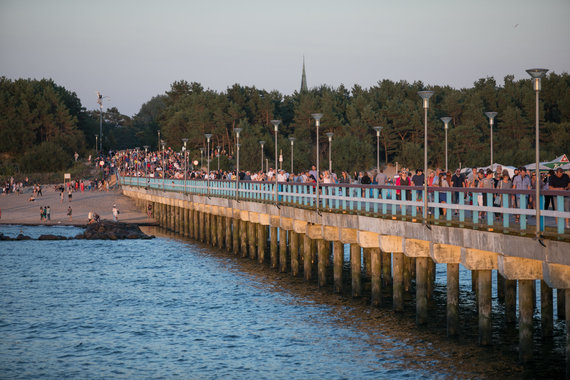 Photo by Julius Kalinskas / 15min / Tourists in Palanga