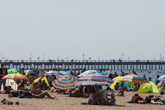 Photo by Julius Kalinskas / 15min / Tourists in Palanga