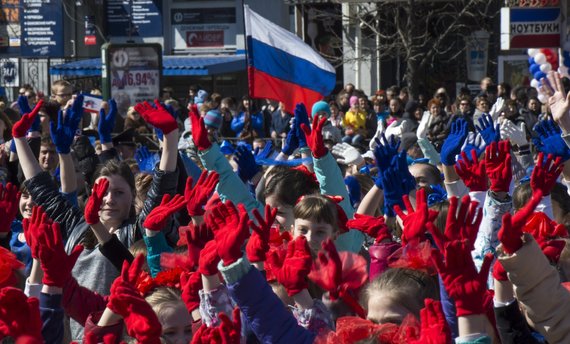 Photo by Scanpix / RIA Novosti / Commemoration of the anniversary of the annexation of Crimea 