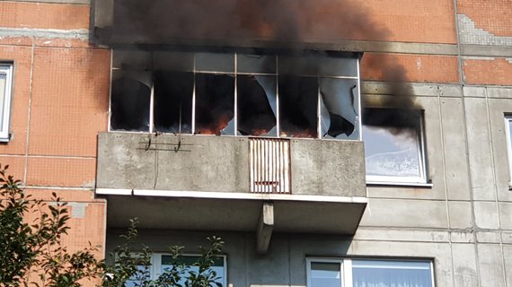 15-minute photo / Apartment destroyed by fire in Šilutė