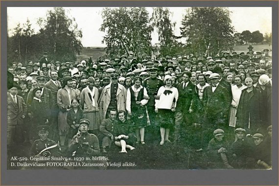 Photo of the Lithuanian police department / officials during the interwar period