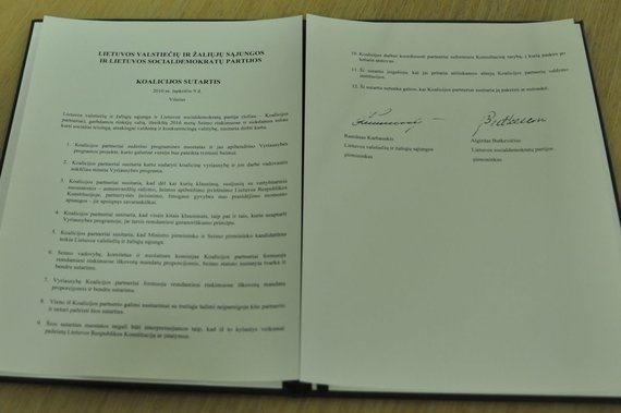 LVŽS and LSDP coalition agreement