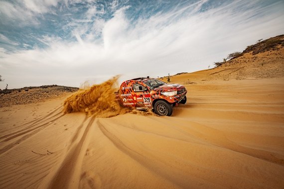 Photo by Vytautas Dranginis / Antanas Juknevičius and Darius Vaičiulis on the ninth stage of the Dakar