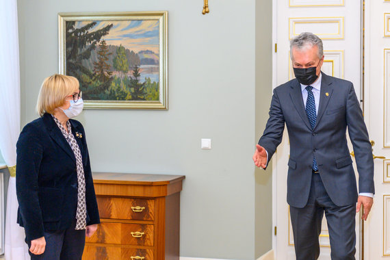 Photo by the Office of the President of the Republic of Lithuania / Robertas Dačkus / Gitanas Nausėda, Jurgita Šiugždinienė