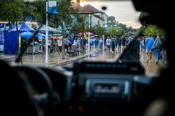 Photo by Lukas April / 15min / Afternoon on duty with the Palanga police