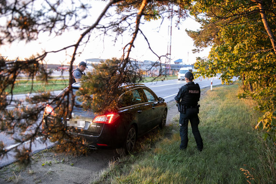 Photo by Lukas April / 15min / Afternoon on duty with the Palanga police